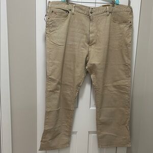 Ralph Lauren Khaki Hampton Straight Leg Jeans